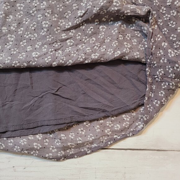 Anthropologie Cloth & Stone Women Plus 3X Liana Tank Top Blouse Gray Floral Mock - Picture 7 of 10